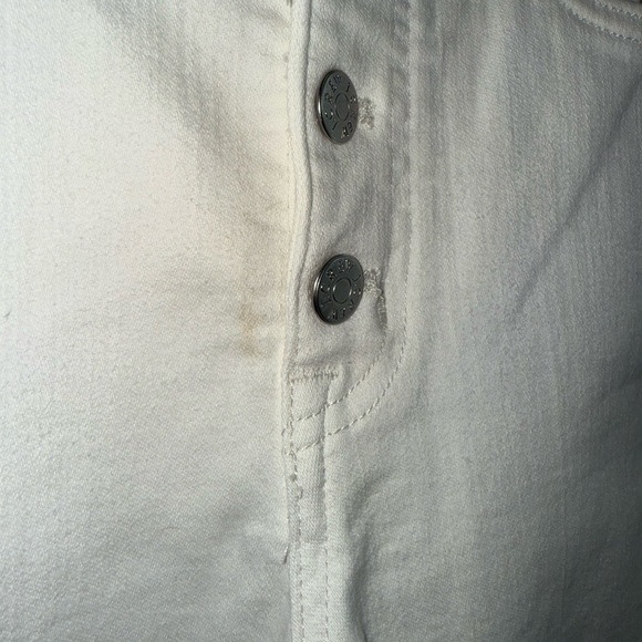 J.Crew High Rise Vintage Straight White Denim Button Fly Jeans - Picture 2 of 5